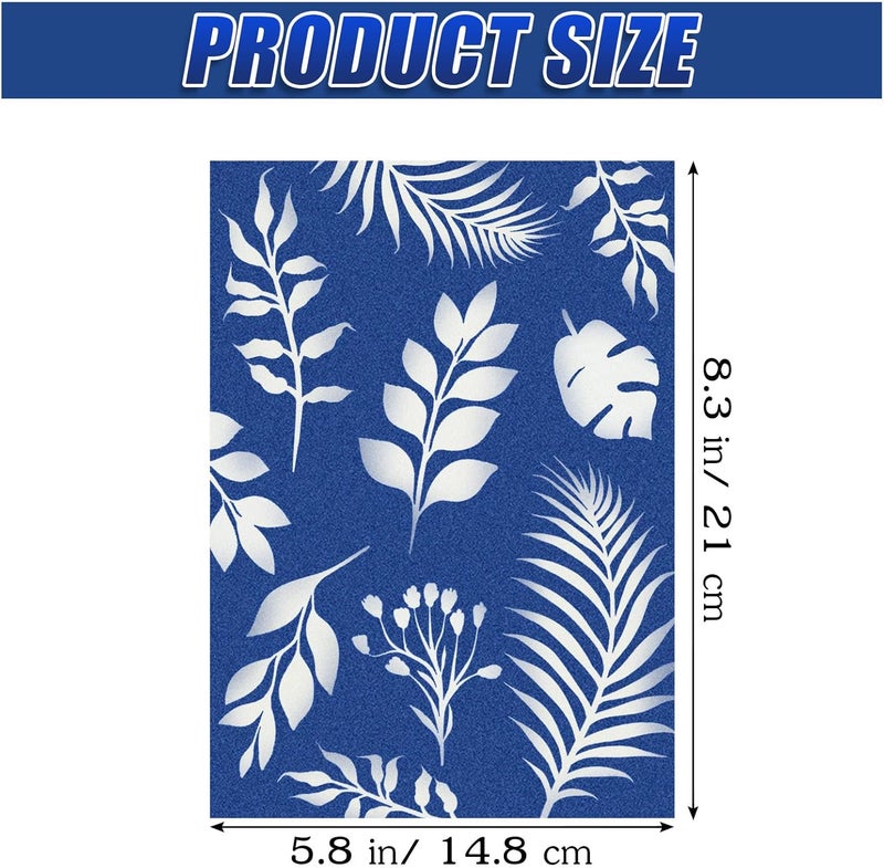 LIGHOON Sun Print Paper Kit Cyanotype Paper, 24 Sheets Cyanotype Papers with 1 Sheet Acrylic Panel, High Sensitive Nature Sun/Solar Activated Sun Printing Art Paper for Arts Crafts DIY Project - Image 2